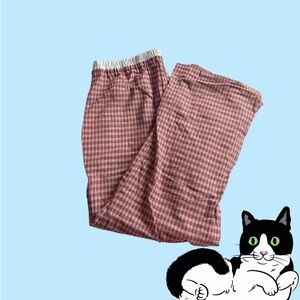 No Boundaries Red Plaid Pajama Pants